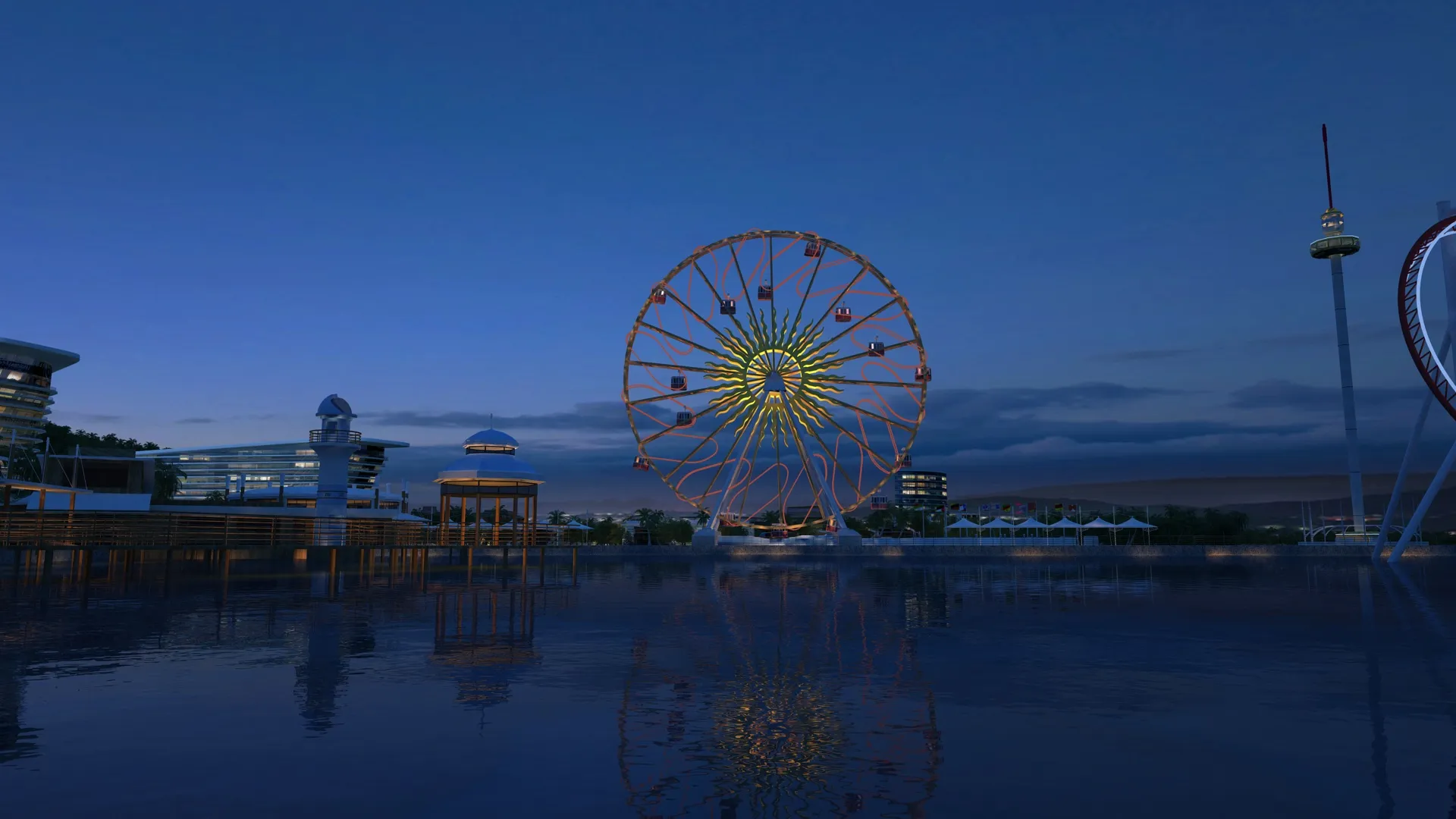 Ocean Park 3D Model .c4d .max .obj .3ds .fbx .stl .blend 