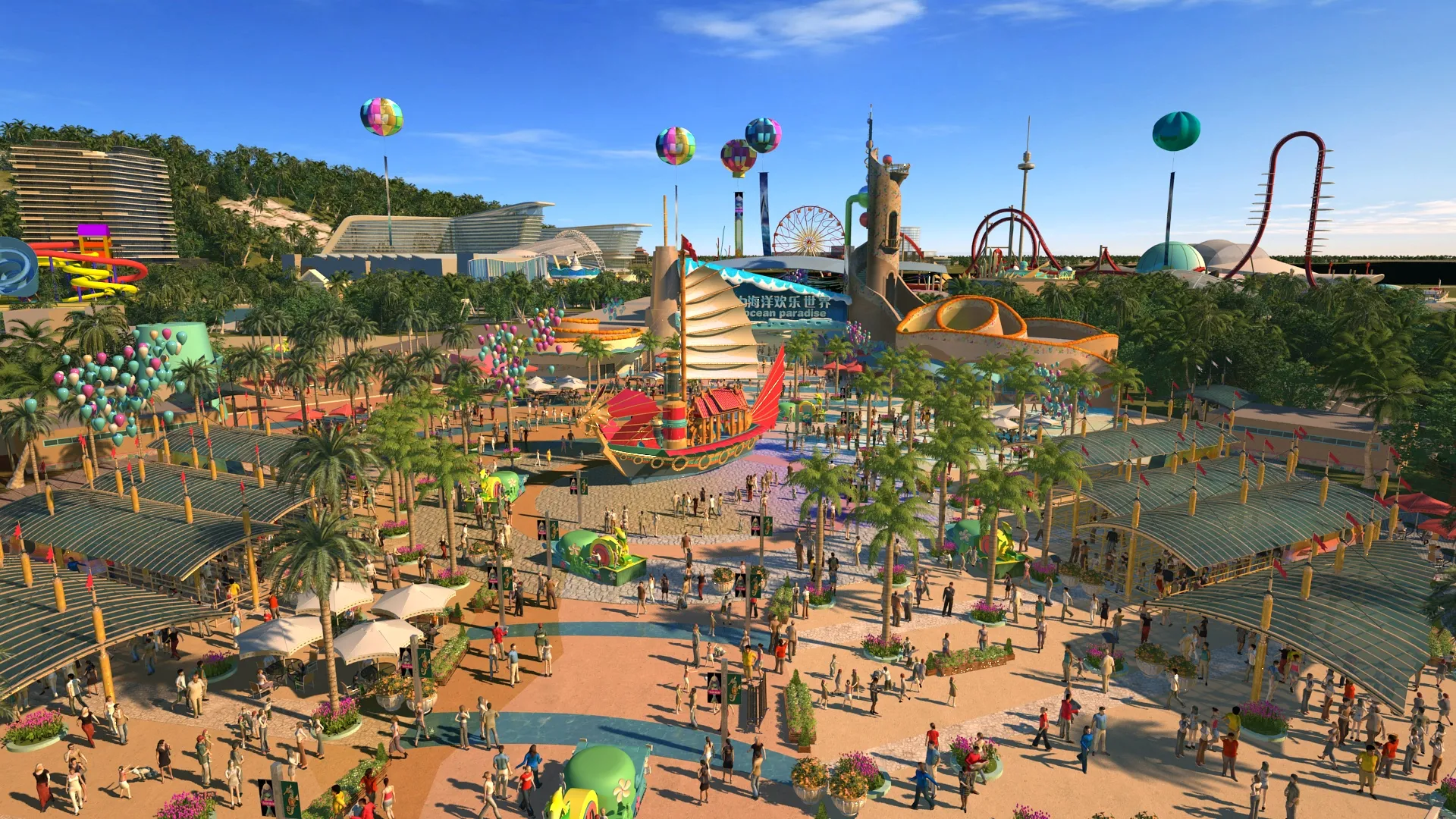 Ocean Park 3D Model .c4d .max .obj .3ds .fbx .stl .blend 