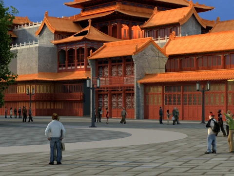 Arquitectura antigua Modelo 3D
