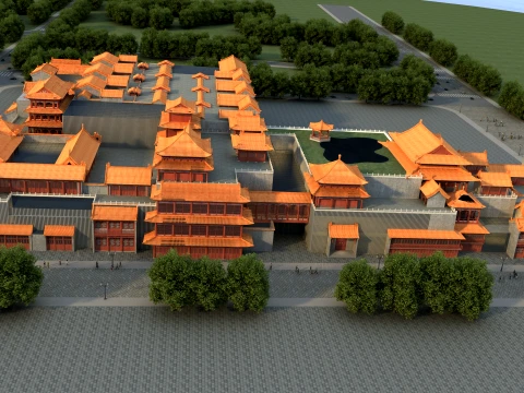 Arquitetura antiga Modelo 3D