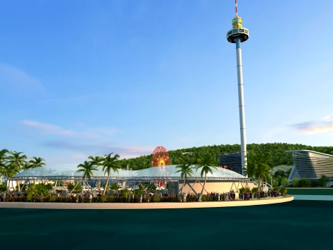 Parque Oce&aacute;nico Modelo 3D