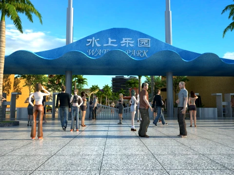 Parque Oce&aacute;nico Modelo 3D