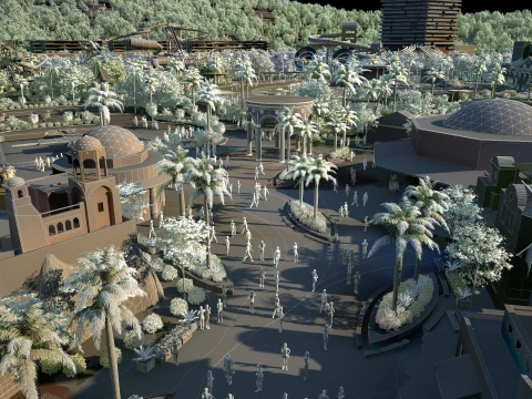 Parc Oc&eacute;an Modèle 3D