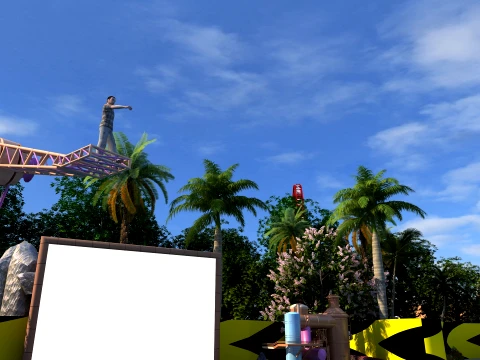 Parque Oce&aacute;nico Modelo 3D