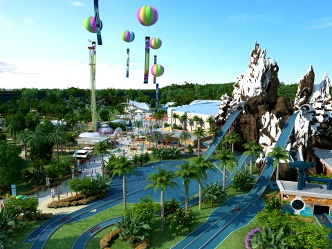 Parque Oce&aacute;nico Modelo 3D