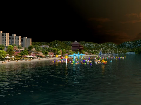 Parque Oce&aacute;nico Modelo 3D