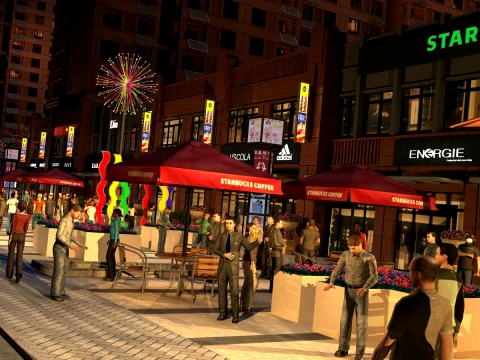 Urban architecture 3D Model