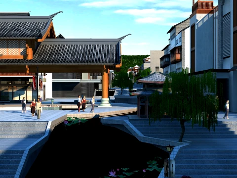 Ancient town 3D Model