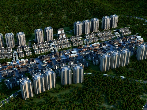 Town 3D Model
