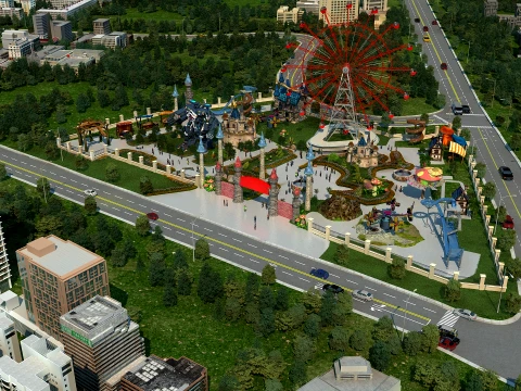 Eğlence parkı 3D Model