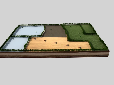 Tarım arazisi 3D Model