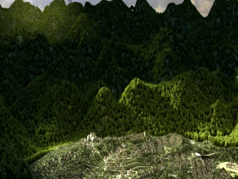 Mountain village 3D Model