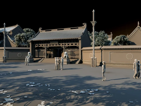 Ancient architecture 3D Model
