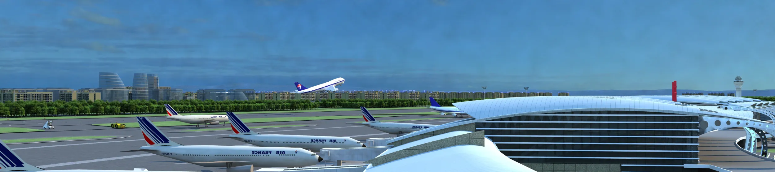 Airport 3D Model .c4d .max .obj .3ds .fbx .stl .blend 