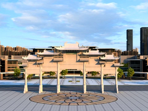 Urban architecture 3D Model