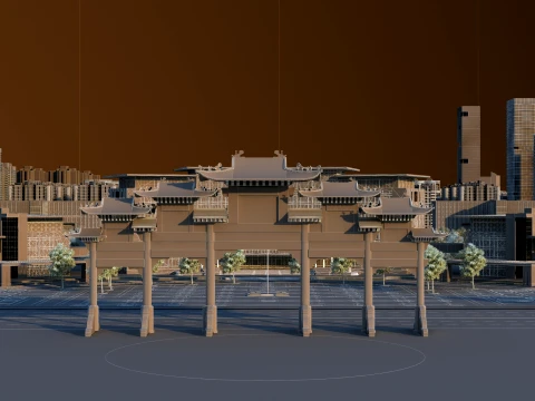 Urban architecture 3D Model