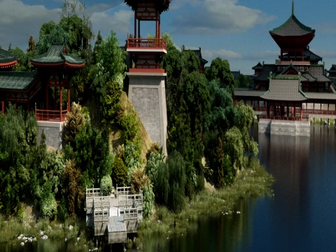 Ancient town 3D Model