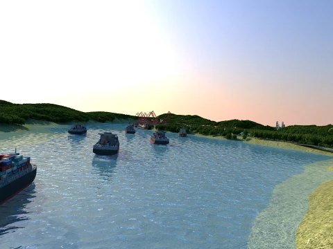 Build a bridge 3D Model