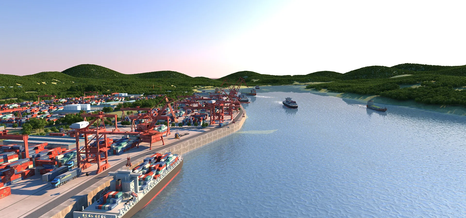 Port 3D Model .c4d .max .obj .3ds .fbx .stl .blend 