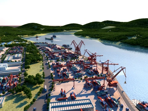 Port 3D Model
