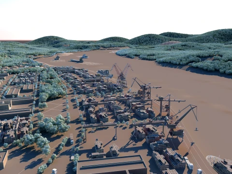 Port 3D Model