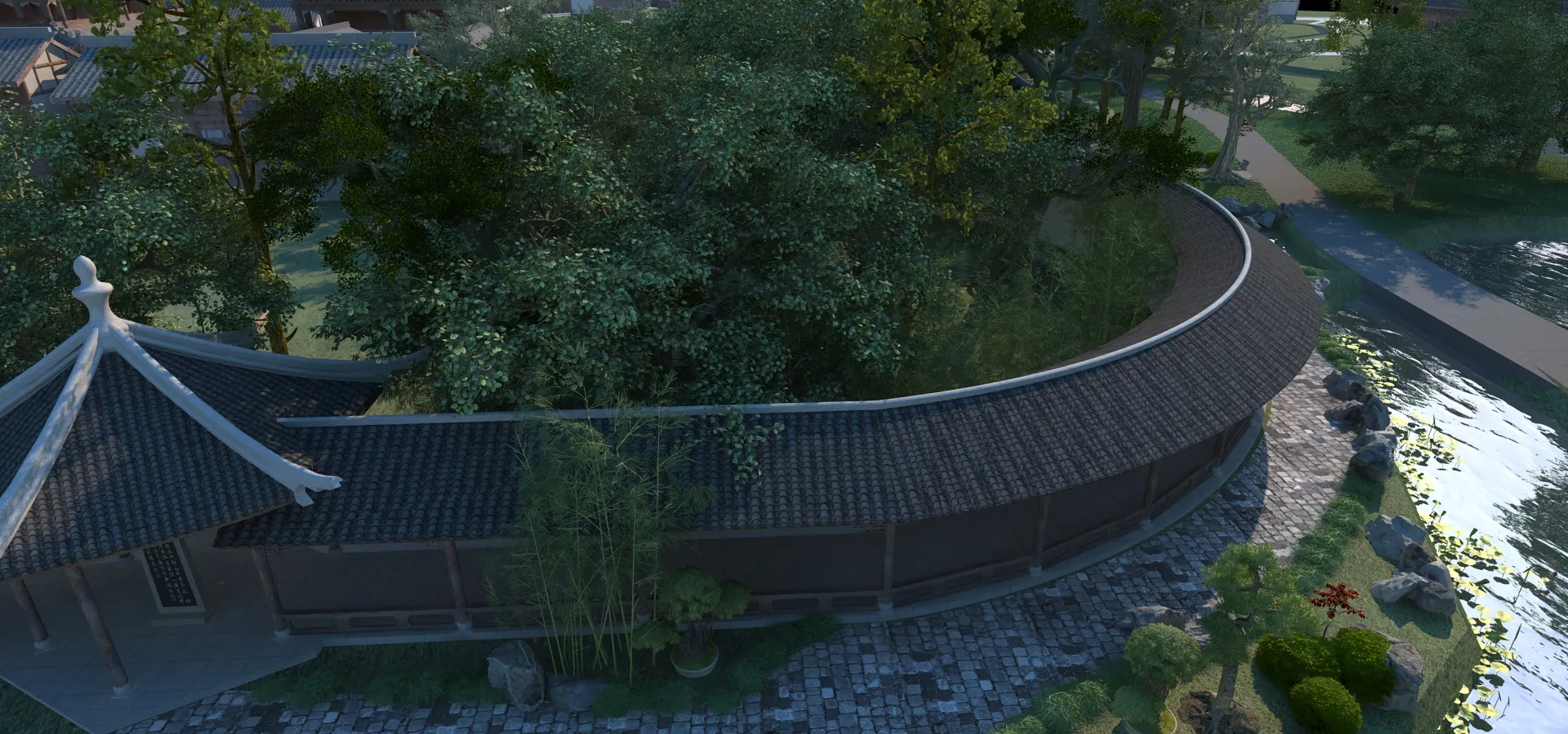 Garden 3D Model .c4d .max .obj .3ds .fbx .stl .blend 