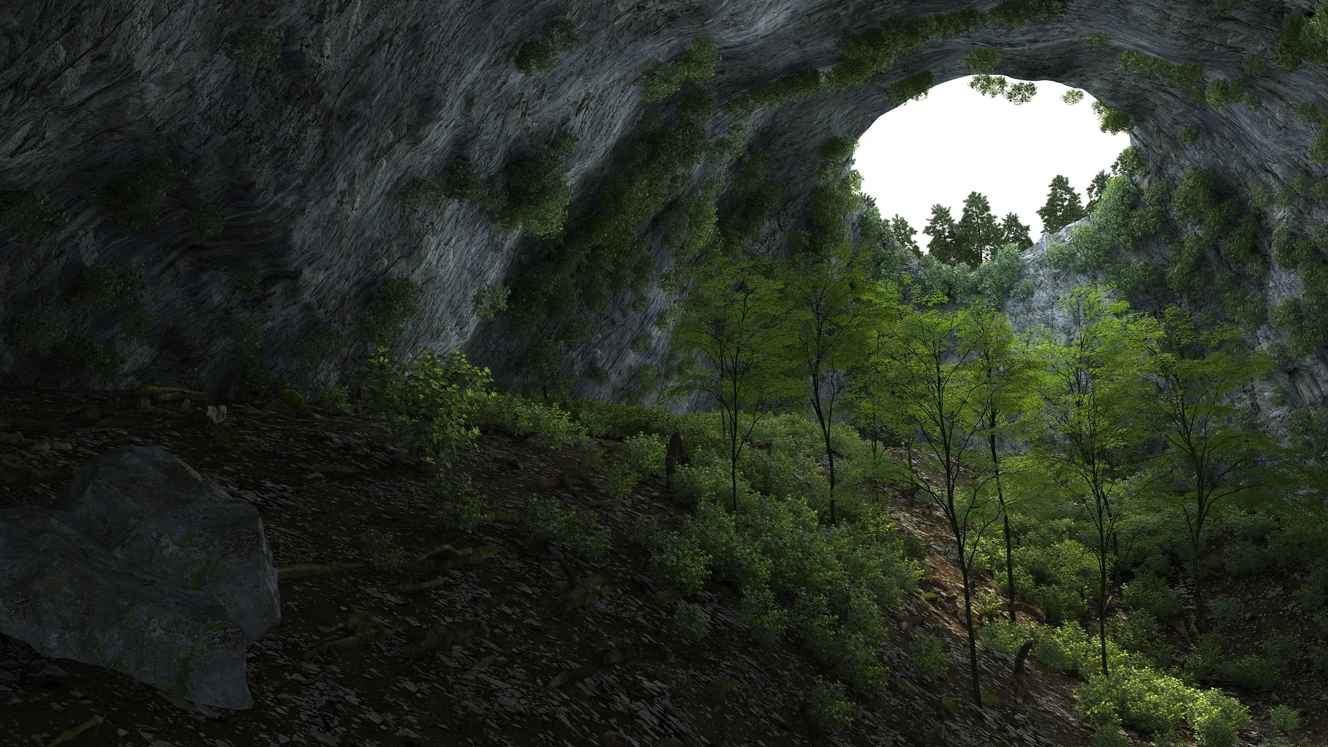 Cave 3D Model .c4d .max .obj .3ds .fbx .stl .blend