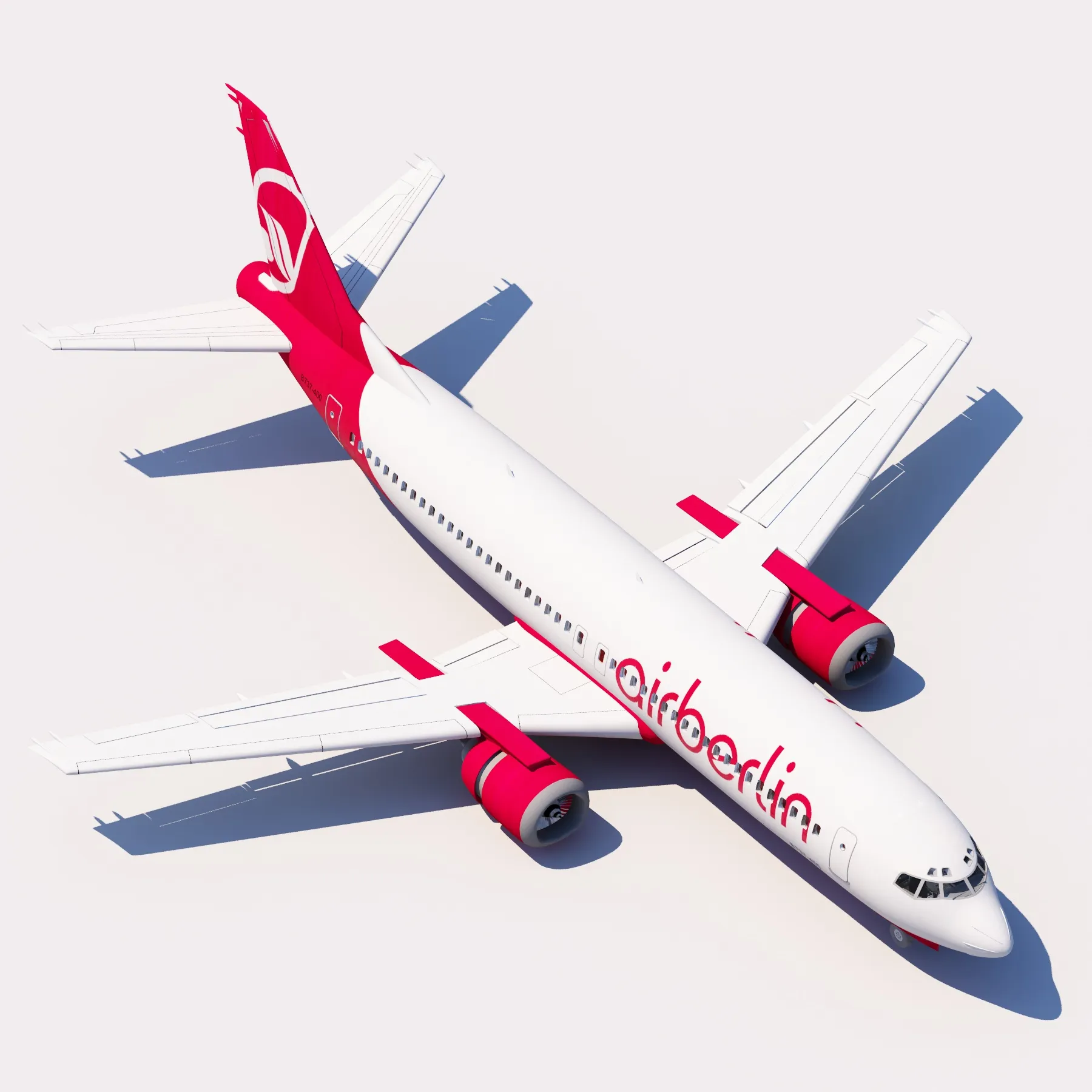 Airliner 3D Model .c4d .max .obj .3ds .fbx .stl .blend 