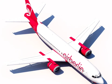 Samolot pasażerski Model 3D