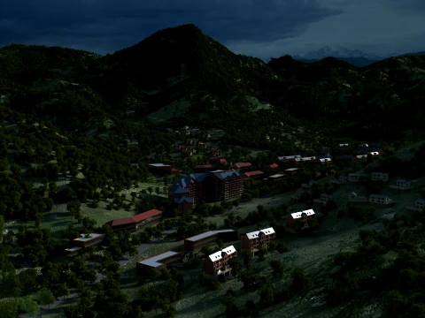 Town 3D Model