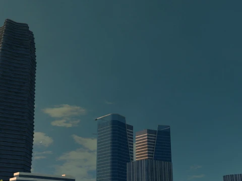 Arquitetura urbana Modelo 3D