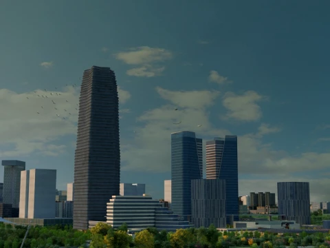 Urban architecture 3D Model
