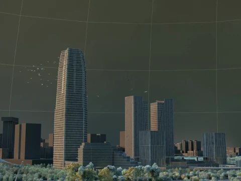 Urban architecture 3D Model
