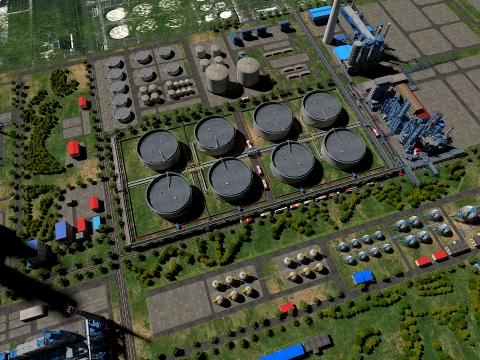 Factory equipment 3D Model