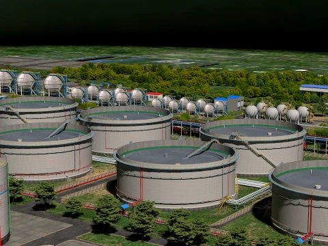 Factory equipment 3D Model