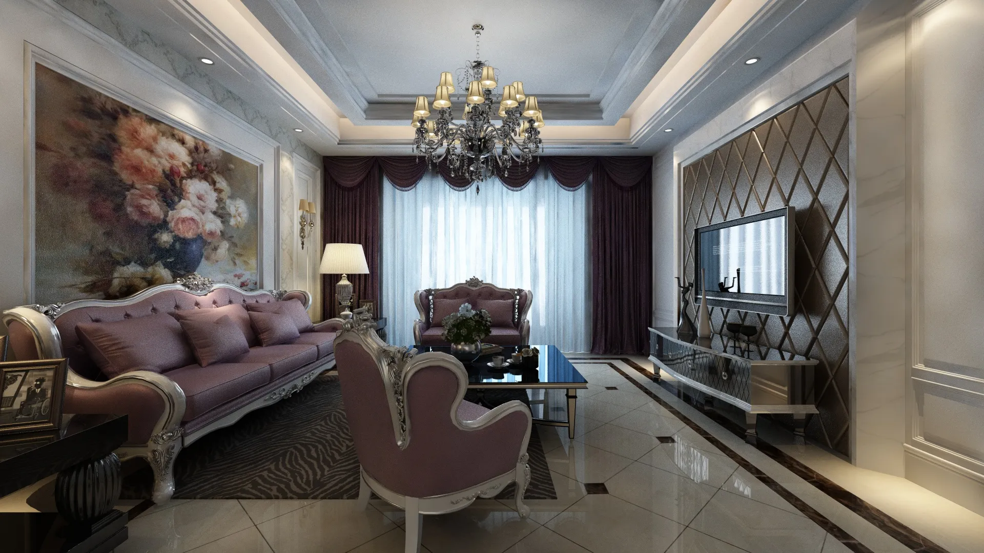 Indoor 3D Model .c4d .max .obj .3ds .fbx .stl .blend 