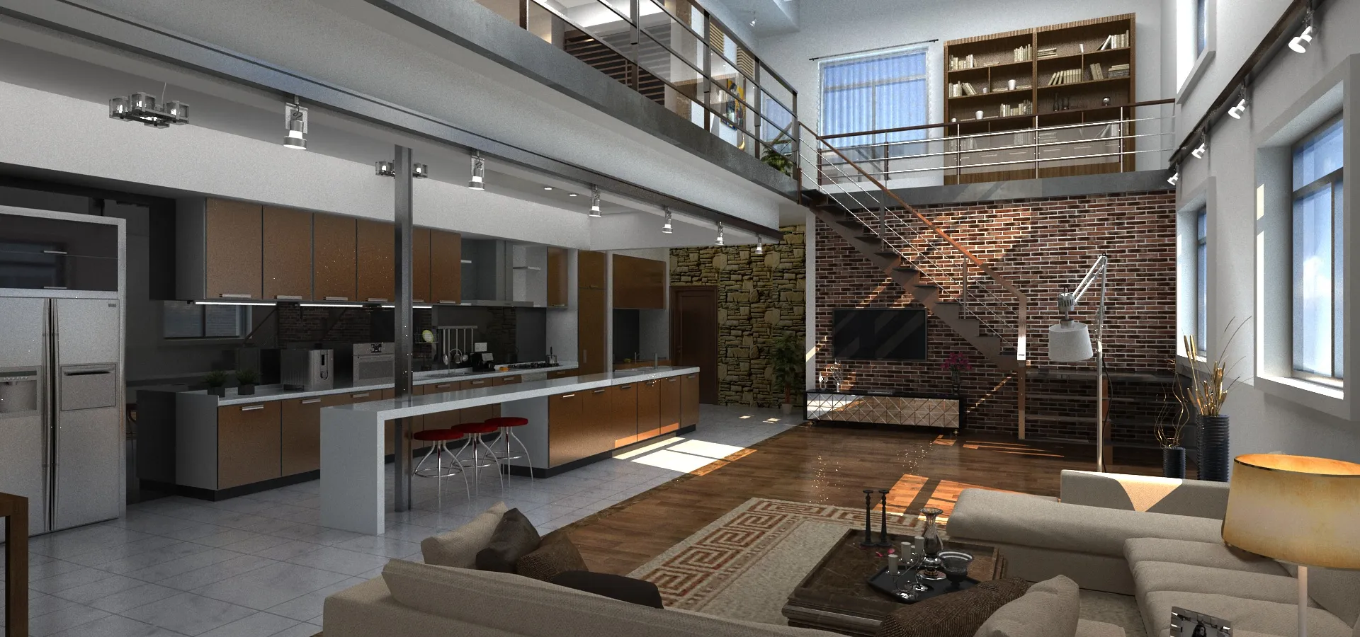 Indoor 3D Model .c4d .max .obj .3ds .fbx .stl .blend 