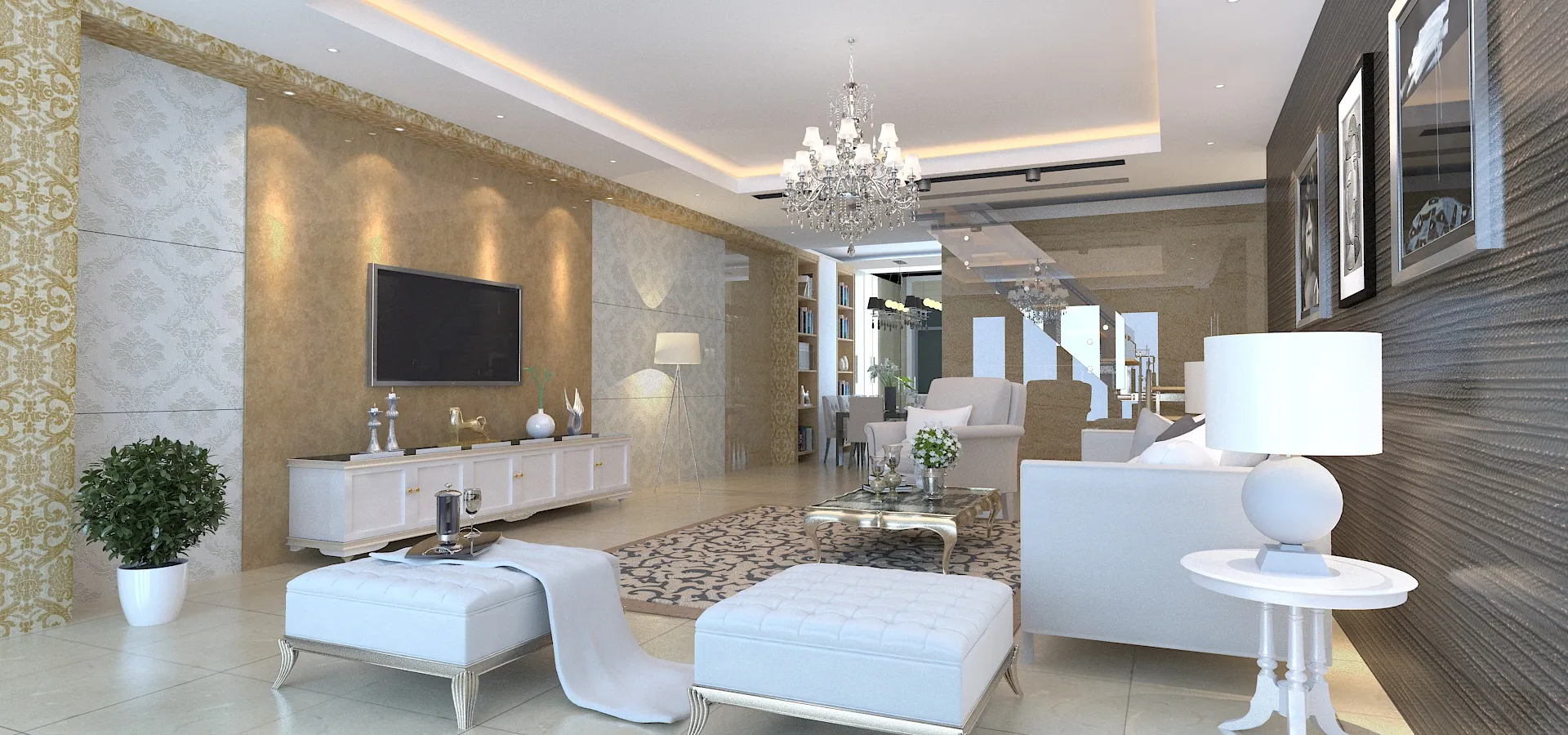 Indoor 3D Model .c4d .max .obj .3ds .fbx .stl .blend 
