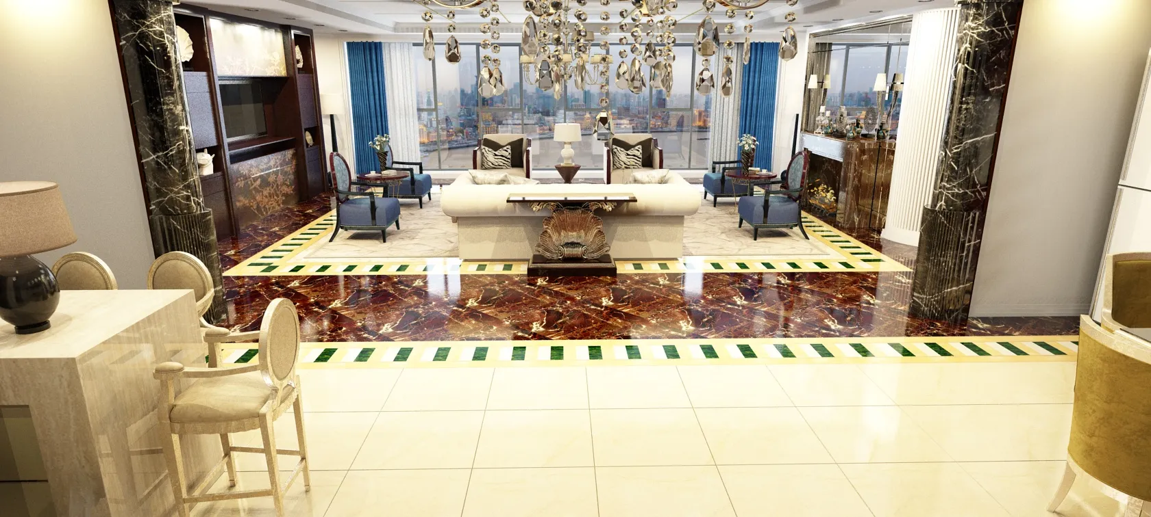 Indoor 3D Model .c4d .max .obj .3ds .fbx .stl .blend 