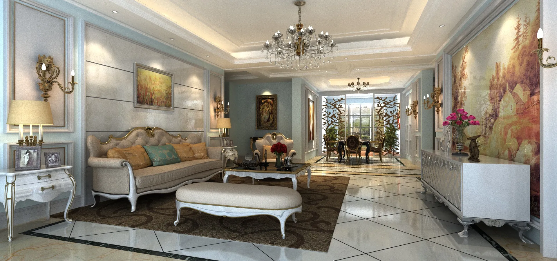 Indoor 3D Model .c4d .max .obj .3ds .fbx .stl .blend 