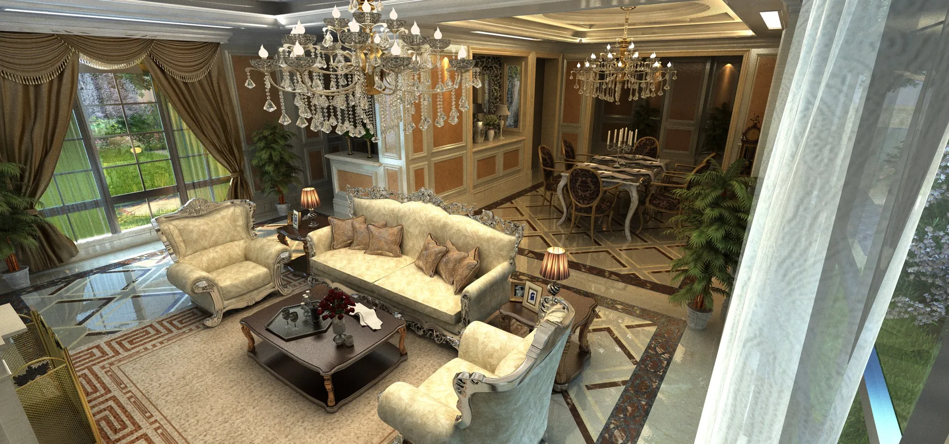 Indoor 3D Model .c4d .max .obj .3ds .fbx .stl .blend 
