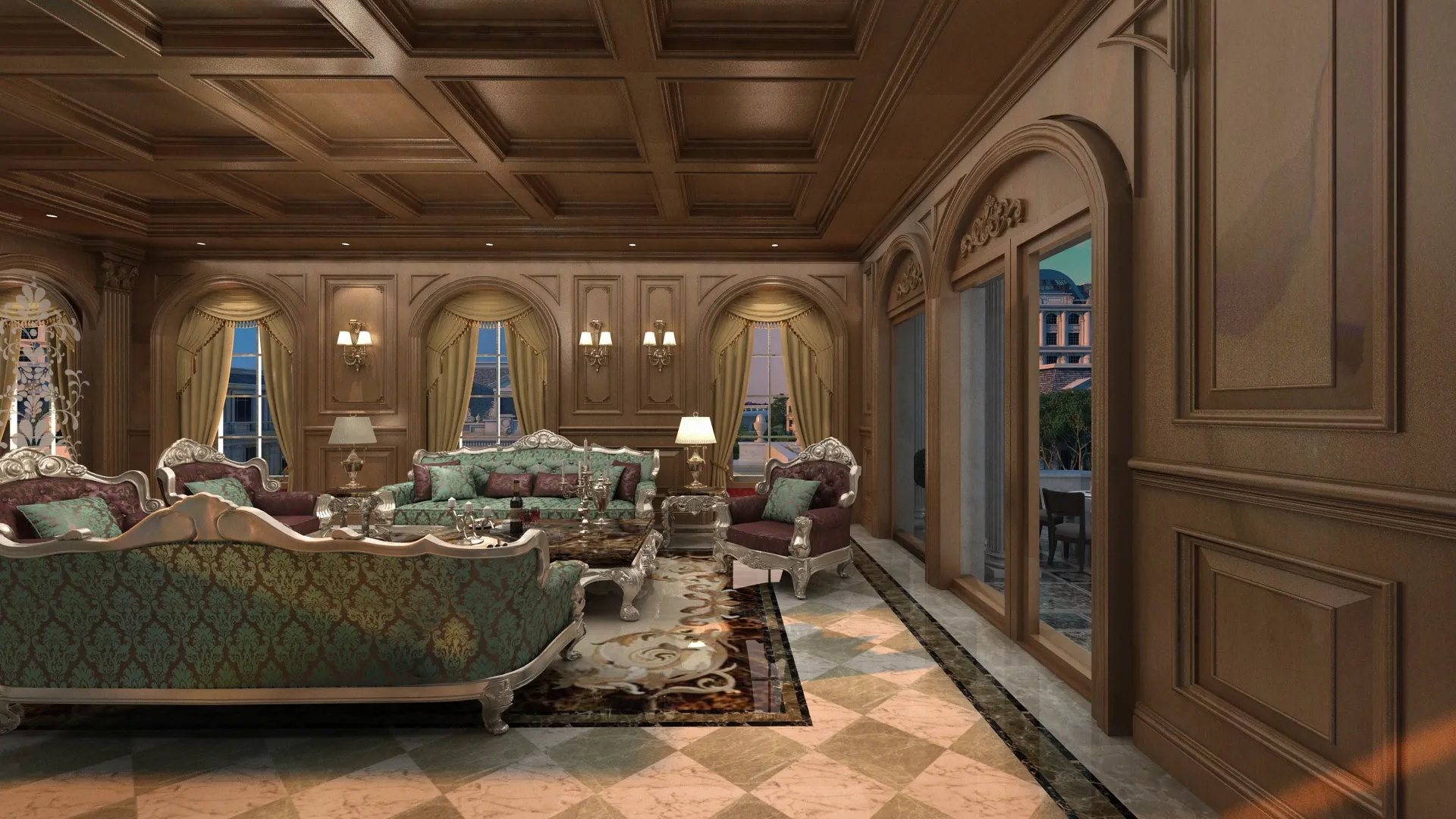 Indoor 3D Model .c4d .max .obj .3ds .fbx .stl .blend