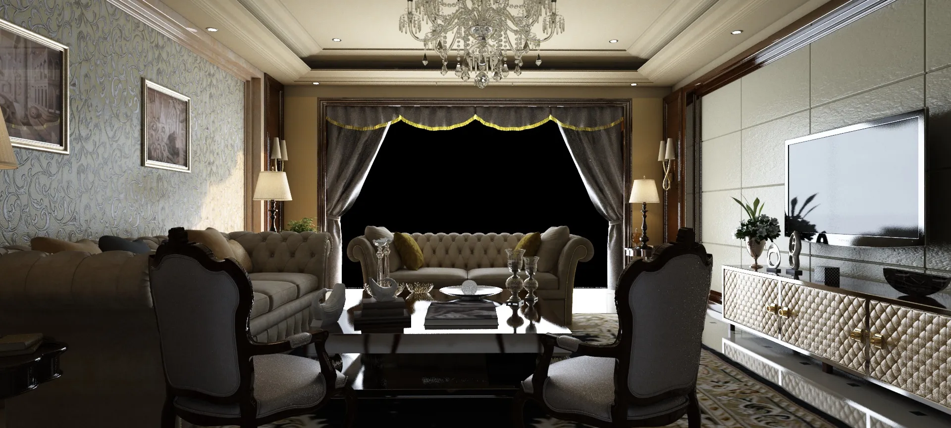 Indoor 3D Model .c4d .max .obj .3ds .fbx .stl .blend