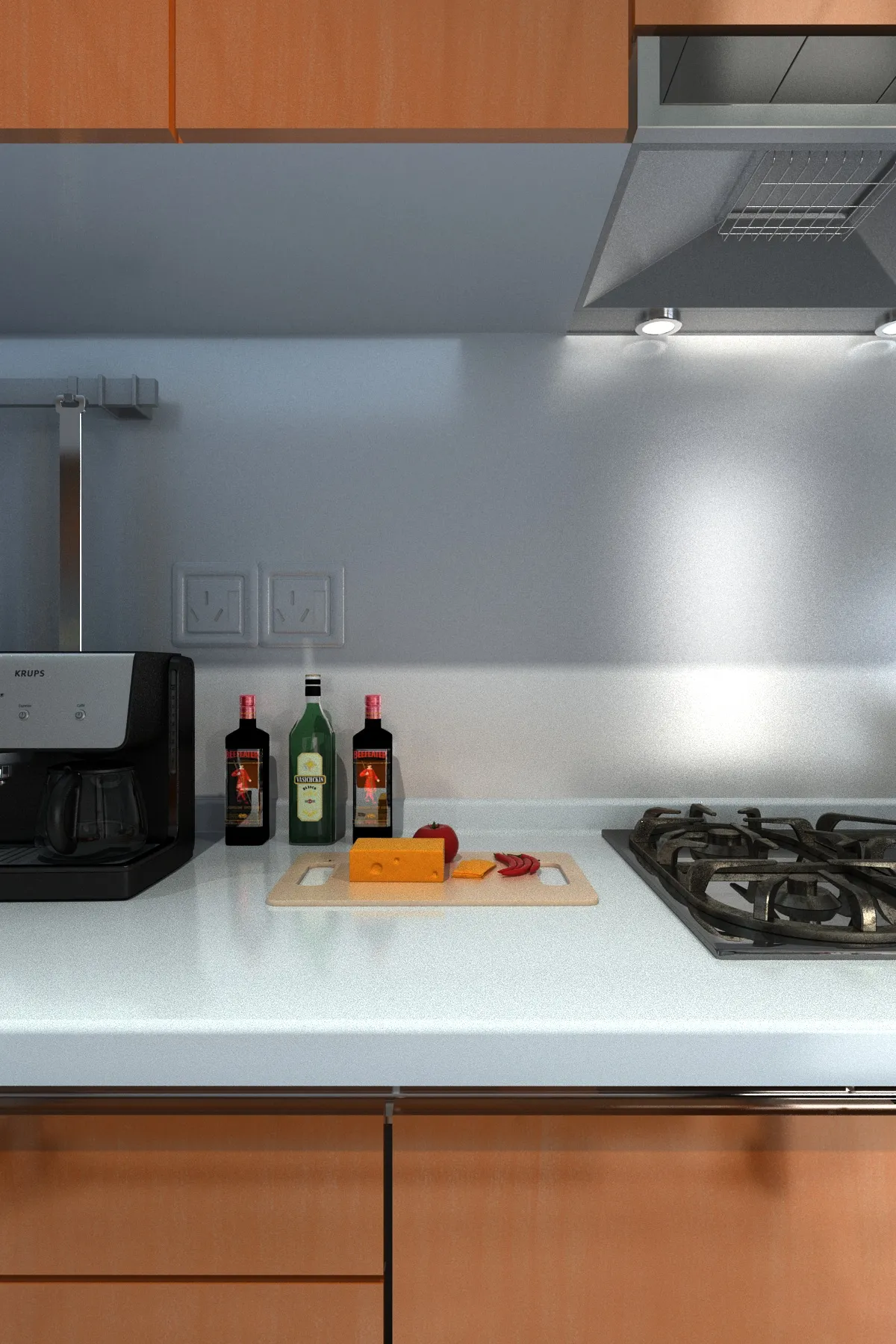 Kitchen 3D Model .c4d .max .obj .3ds .fbx .stl .blend 
