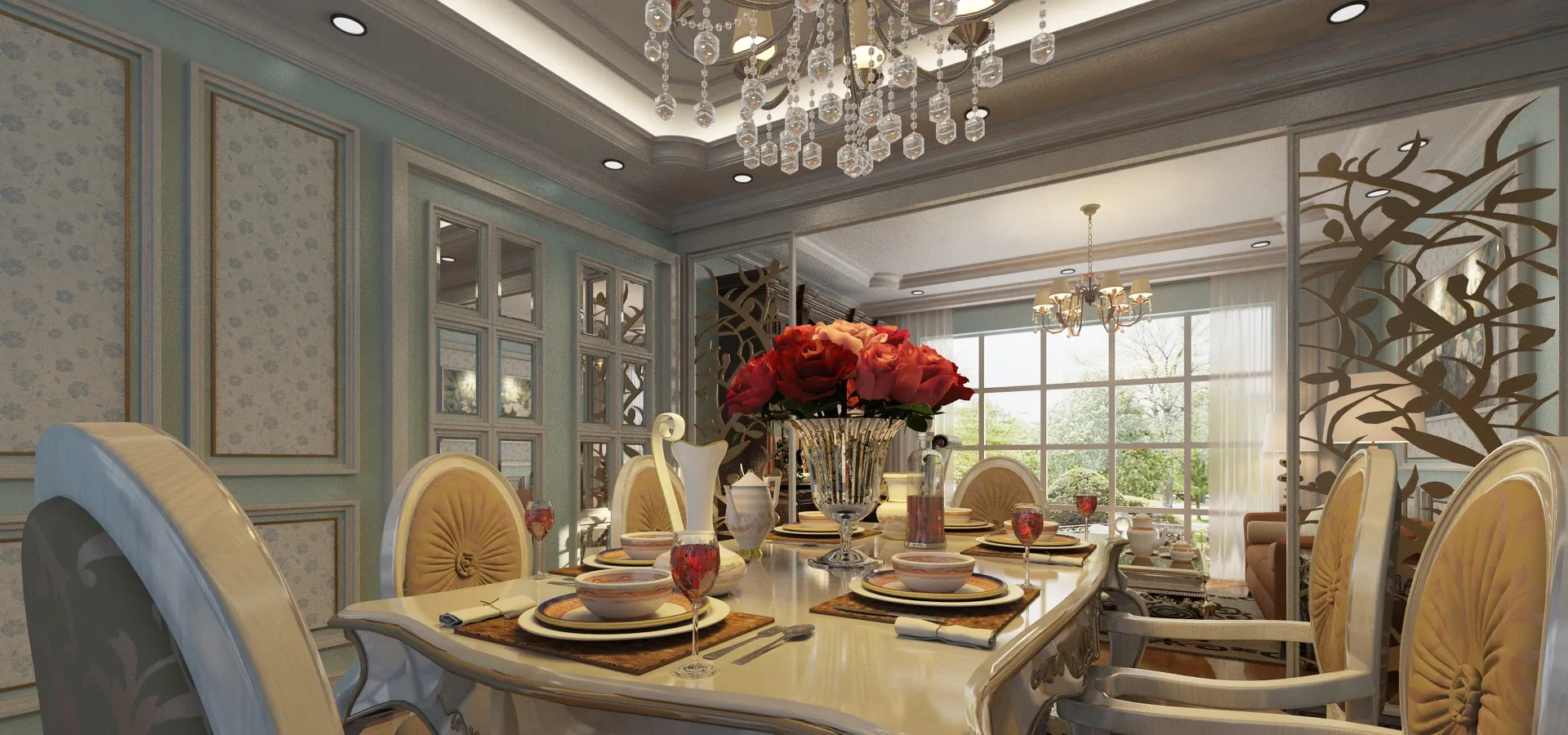 Restaurant 3D Model .c4d .max .obj .3ds .fbx .stl .blend 