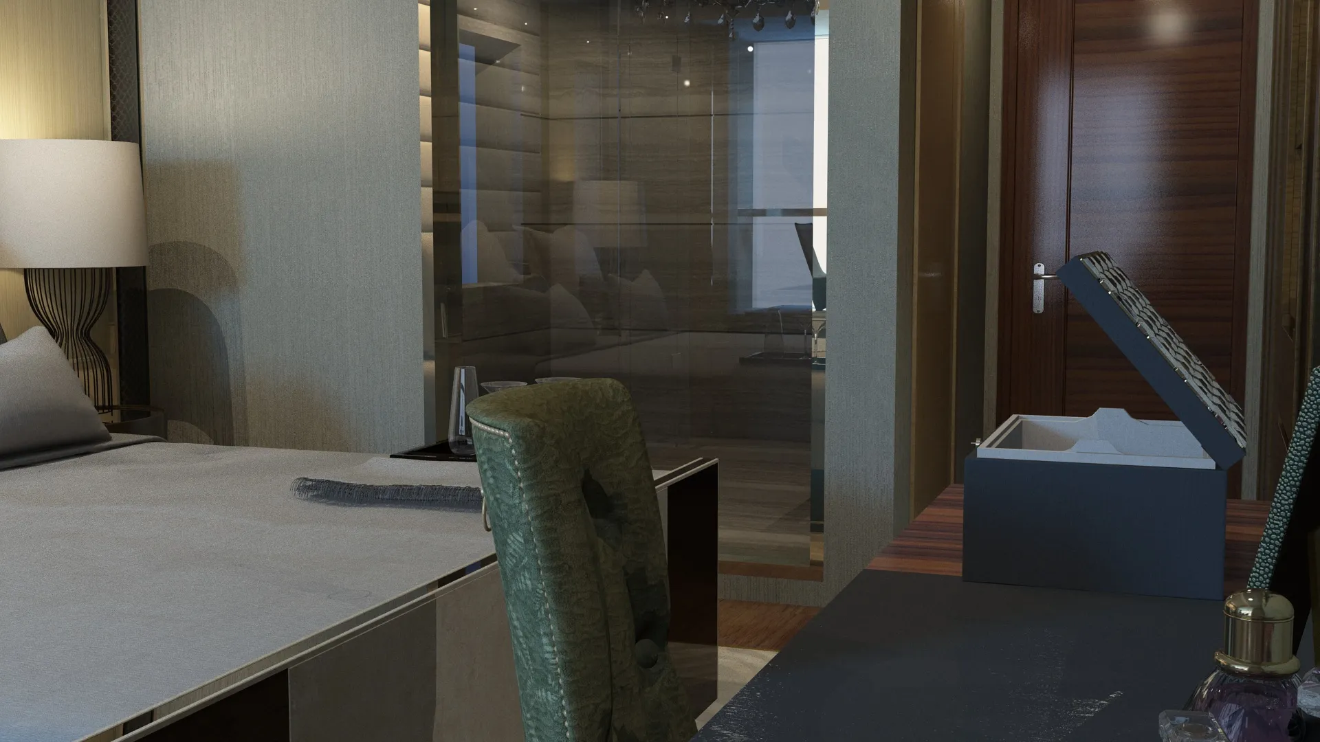 Bedroom 3D Model .c4d .max .obj .3ds .fbx .stl .blend