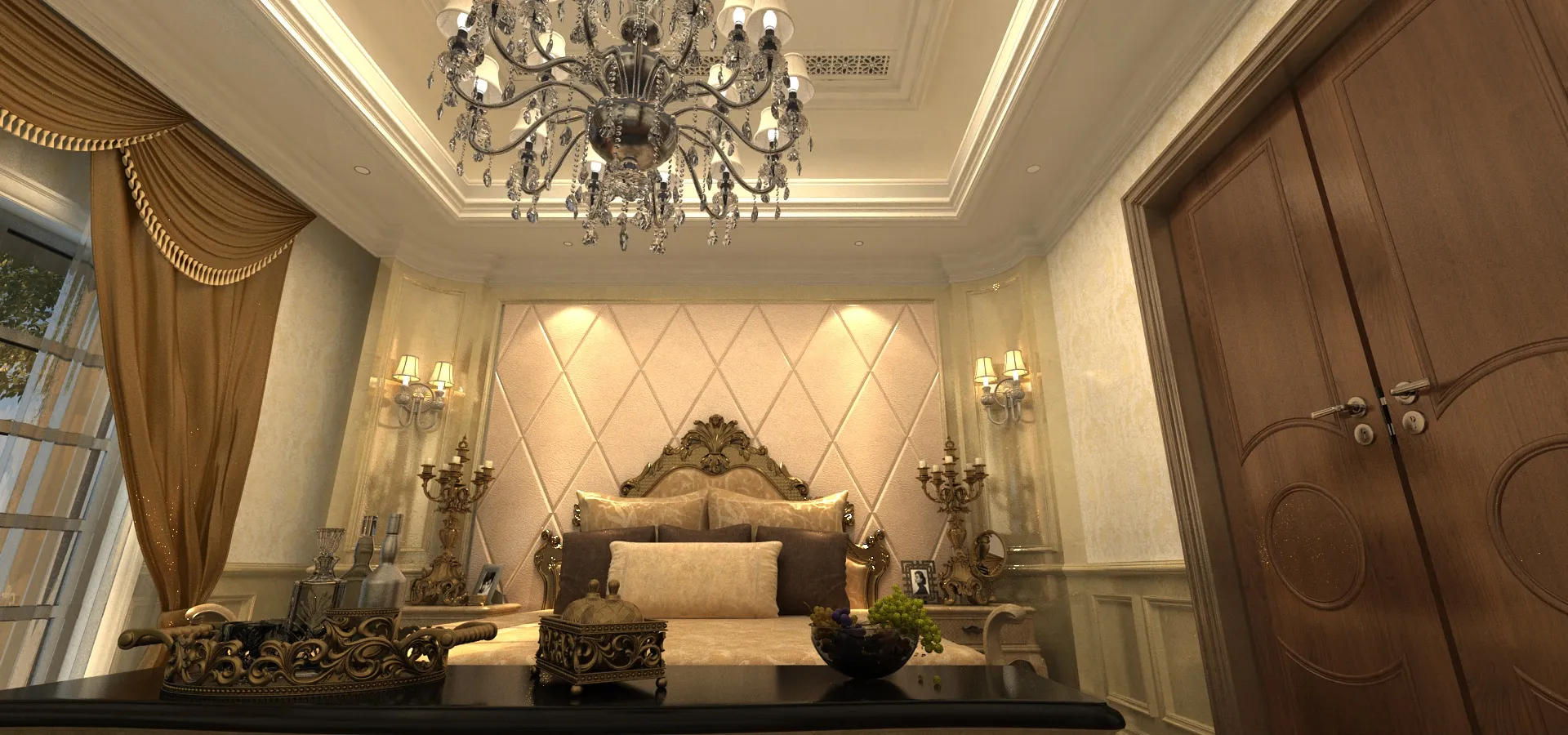 Bedroom 3D Model .c4d .max .obj .3ds .fbx .stl .blend