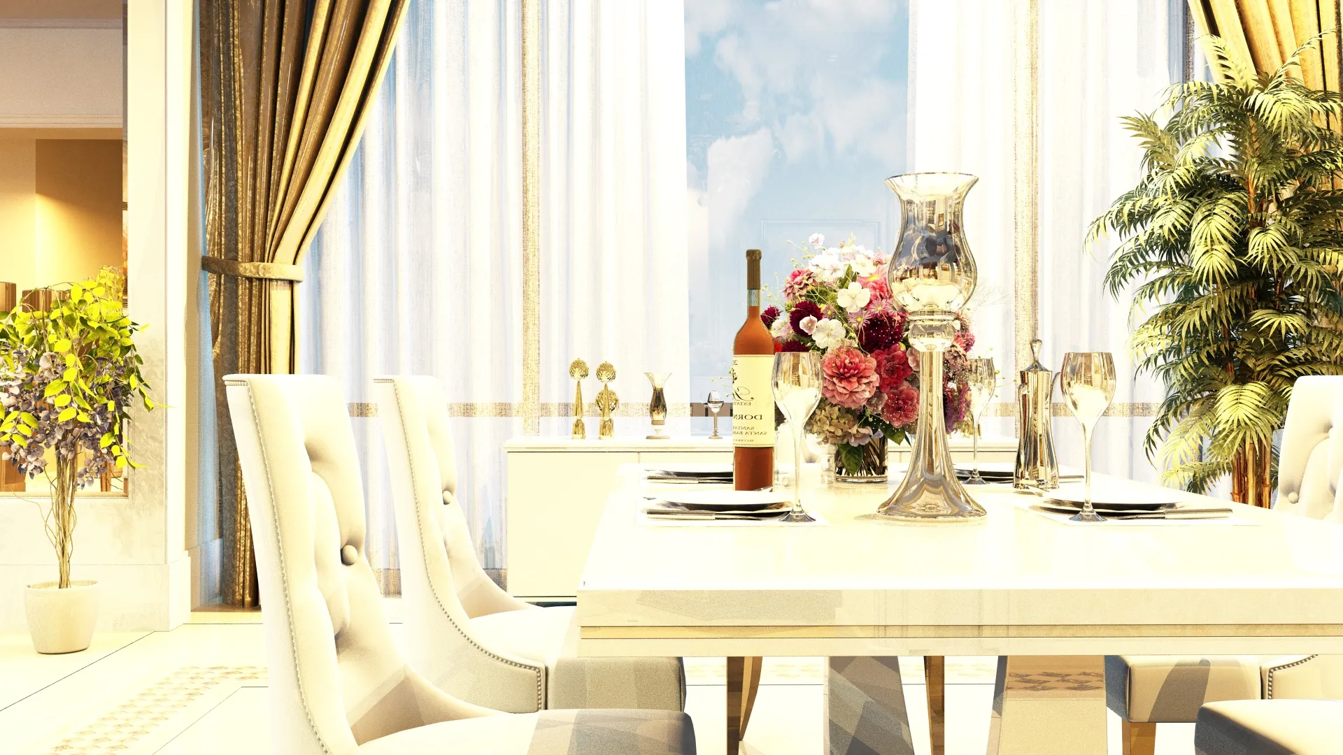 Restaurant 3D Model .c4d .max .obj .3ds .fbx .stl .blend 