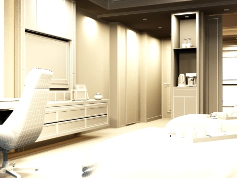 Hotel room 3D Model