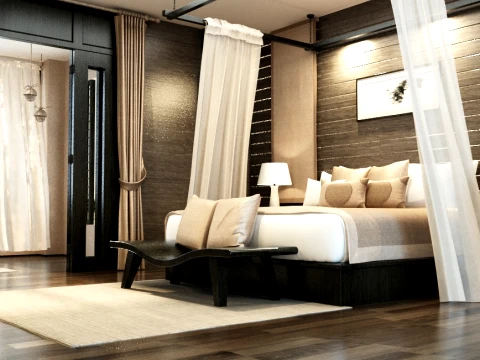 ホテルの部屋 3Dモデル